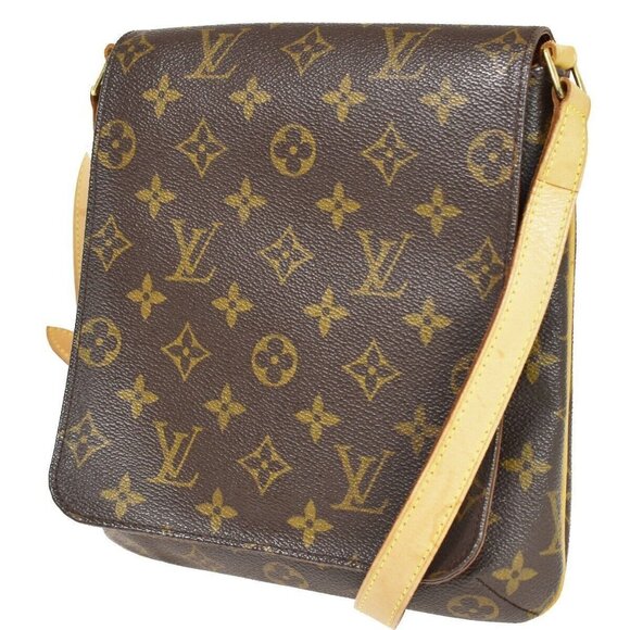 Auth LOUIS VUITTON Musette Salsa Short Shoulder Bag Monogram Brown - Picture 2 of 16